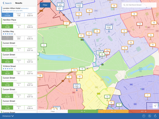 Parkopedia Parking iPad screenshot 1