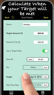 savings goals iphone screenshot 3