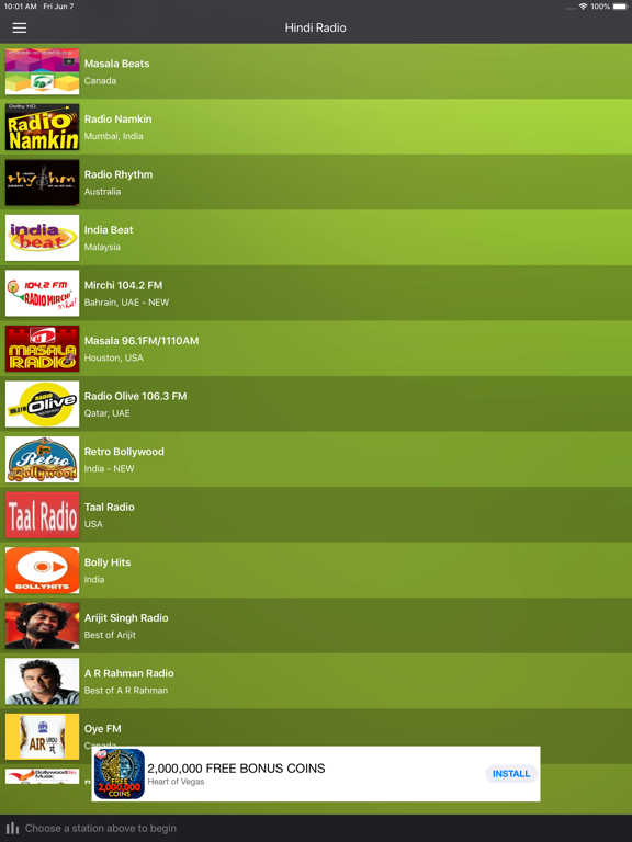 Screenshot #5 pour Hindi Radio - Hindi Songs HD