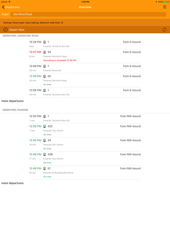 Screenshot #4 pour Traveline SW Journey Planner