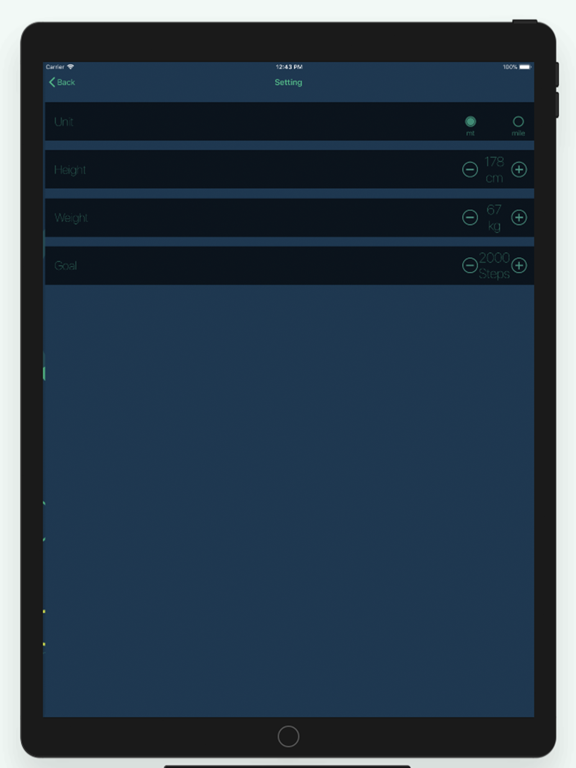 Pedometer ٞ iPad screenshot 4 - Sports app