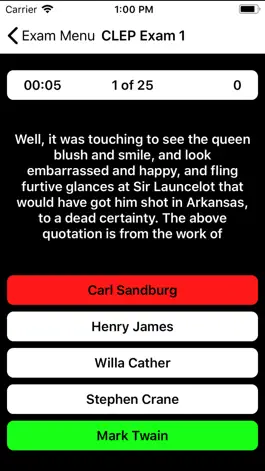 Game screenshot CLEP American Literature Prep hack