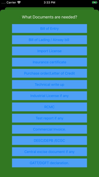 Custom Clearance Calc