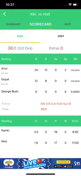 Game screenshot CricDost Scorer hack