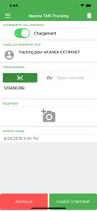 AKANEA TMS Tracking screenshot #1 for iPhone