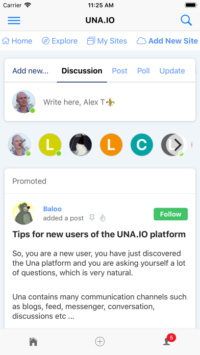 How to cancel & delete UNA.IO from iphone & ipad 1