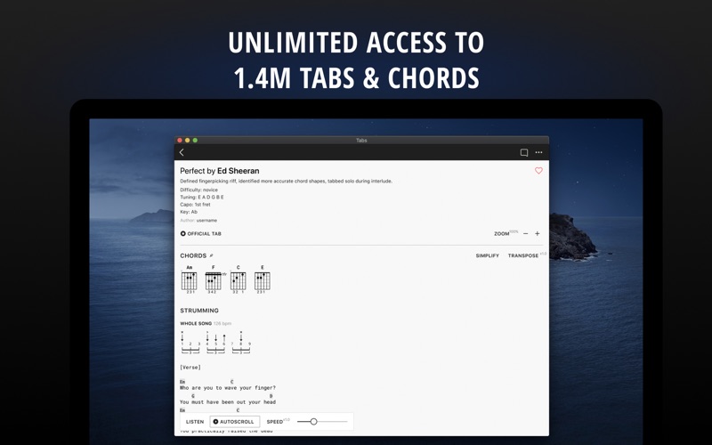 ultimate guitar-chords & tabs iphone screenshot 1