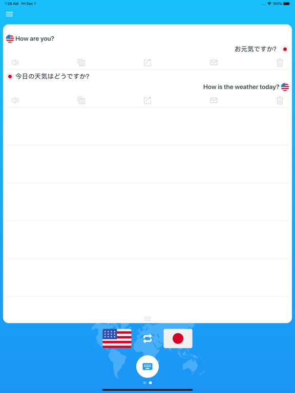 Voice Translation Lite iPad screenshot 4 - Business app