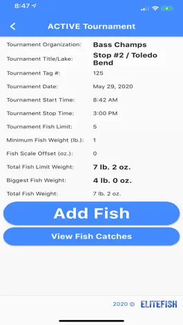 Game screenshot EliteFish Tournament Pro hack