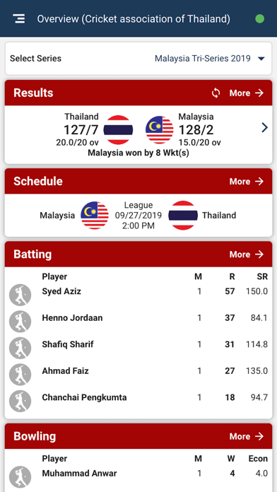 Cricket Assoc. of Thailand screenshot 2