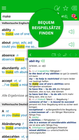 Screenshot von Wörterbuch Bibliothek auf dem iPhone 2