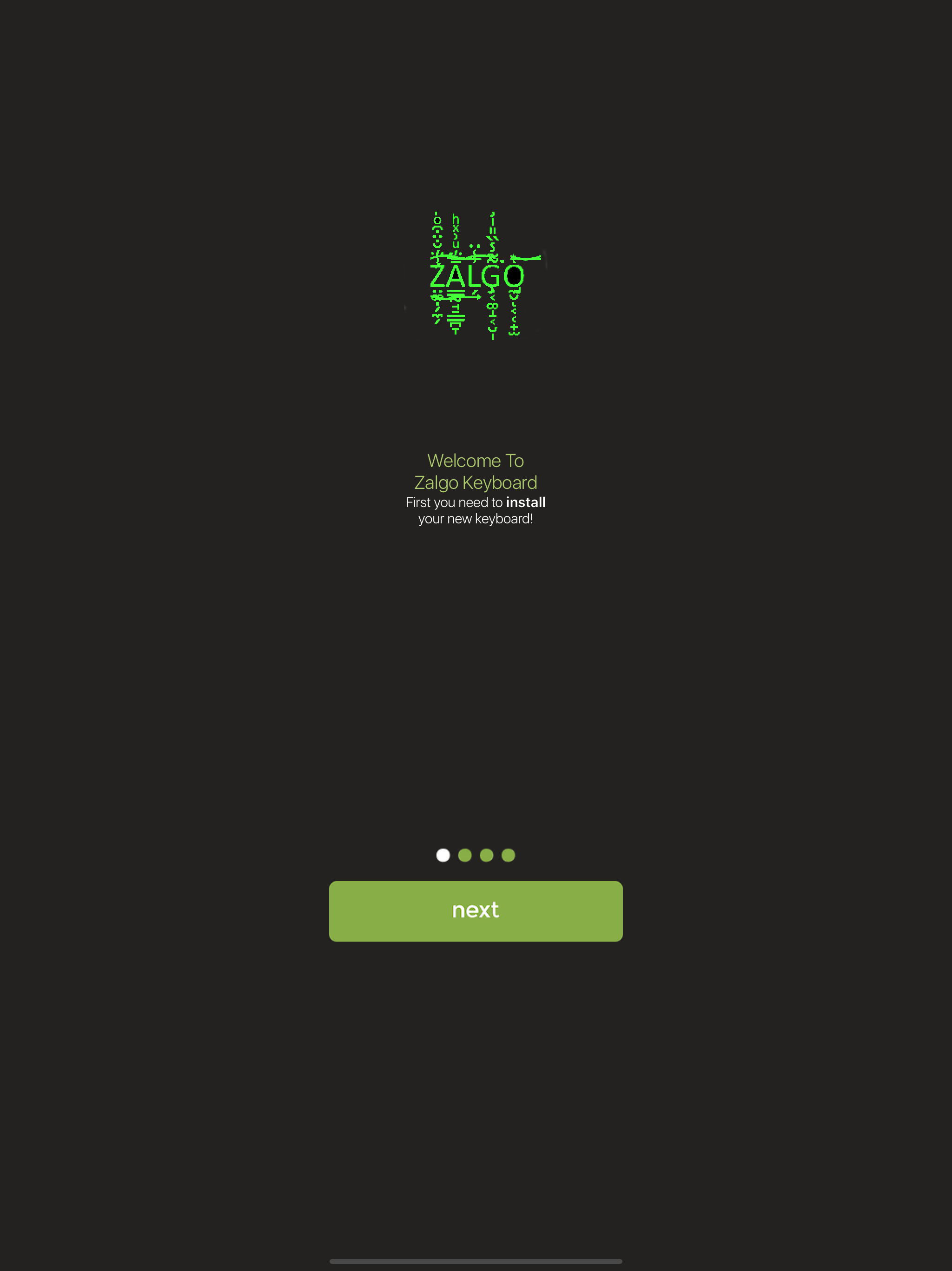 Zalgo screenshot 4