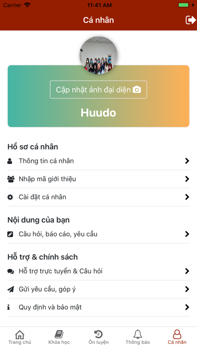 App screenshot