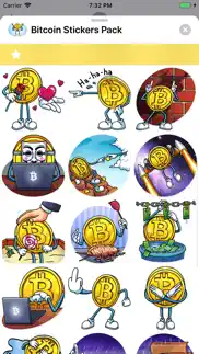 bitcoin stickers pack iphone screenshot 3