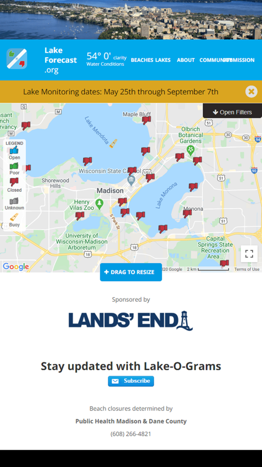 #1. Lake Forecast (iOS) By: THE CLEAN LAKES ALLIANCE