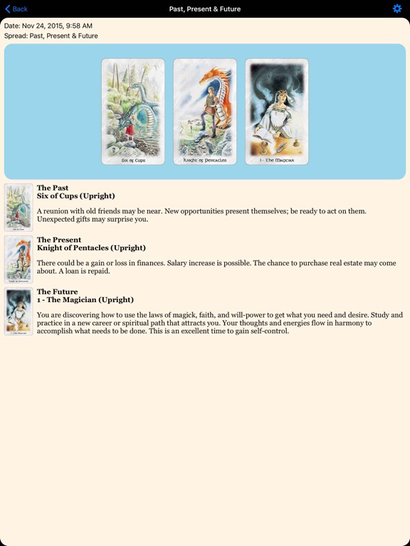 The Celtic Dragon Tarot iPad screenshot 4 - Entertainment app