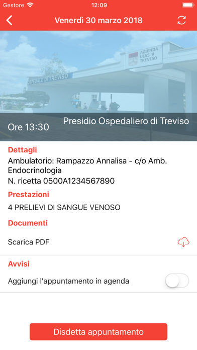 ULSS 2 CUP TREVISO Screenshot