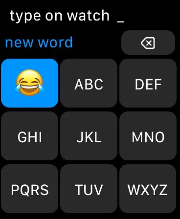 Screenshot #1 pour NineKeys - Watch Keyboard