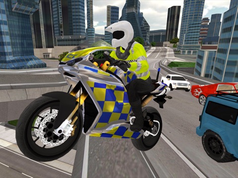 Police Motorbike Simulator 3Dのおすすめ画像1