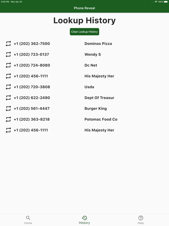 Phone Reveal iPad screenshot 4 - Utilities app