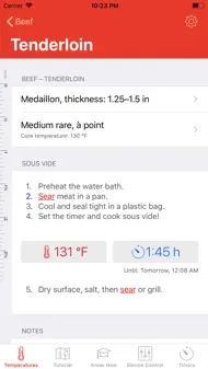 Sous Vide °Celsius iphone bilder 2
