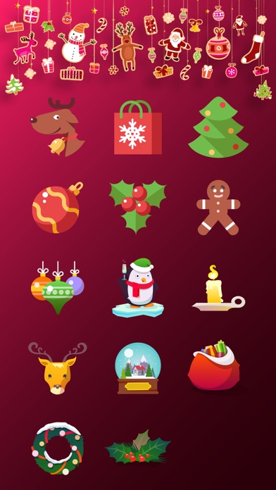 Christmas Stickers Emojis SMS screenshot 2