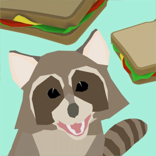 Hungry Raccoon 3D icon