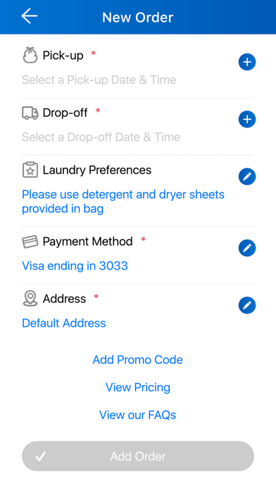 Cleveland Laundry Service Screenshot