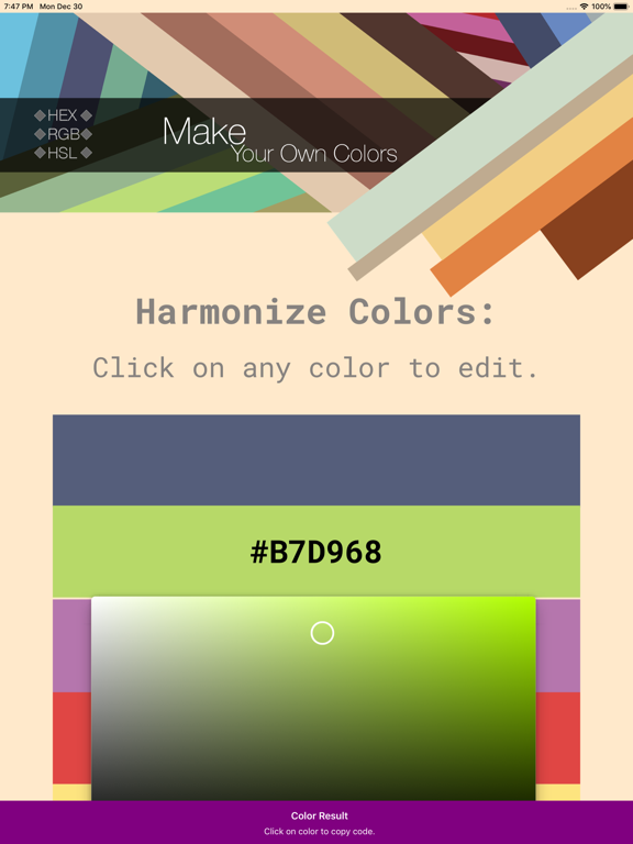 Screenshot #5 pour Color Pick - Color selection