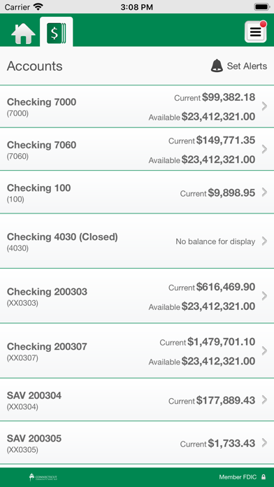Connecticut Com Bank Business Screenshot