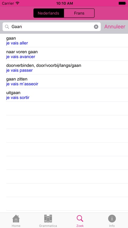 iFrans werkwoordtrainer screenshot-3