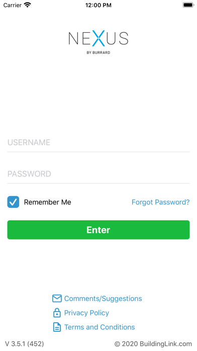 NEXUS Resident App Screenshot