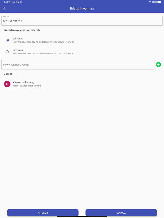 Screenshot #5 pour Planszówkowy Inwentarz