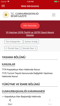 T.C. Resmi Gazete screenshot 5