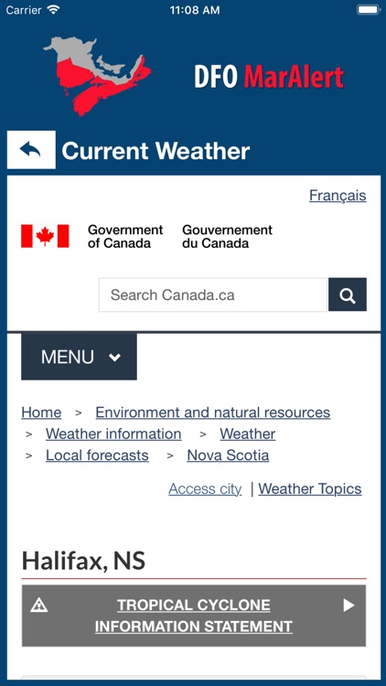 DFO MarAlert screenshot-3