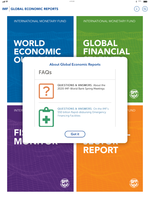 Screenshot #6 pour IMF Global Economic Reports