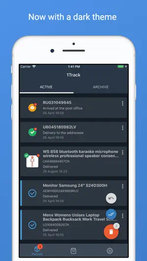 1Track Global Package Tracker screenshot 3