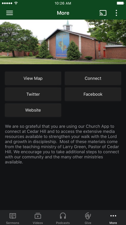 Cedar Hill Church App