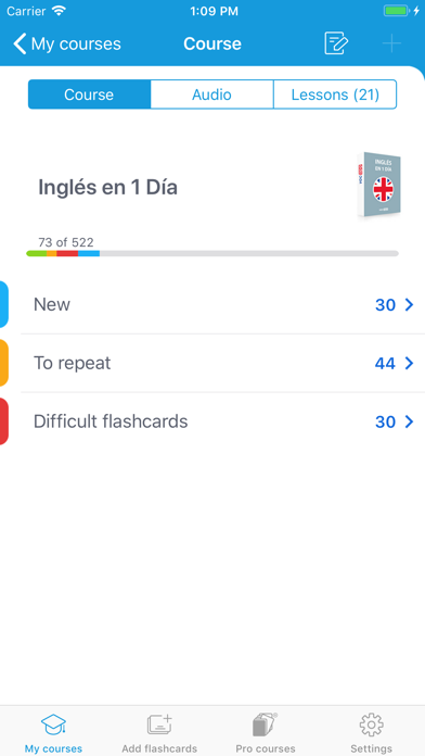 Screenshot #2 pour Apprendre l'espagnol - Voc App