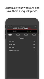 mma round timer pro iphone screenshot 2