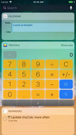 tinyCalc 3 screenshot 1