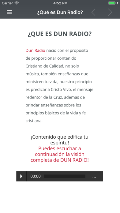 DUN RADIO iPhone screenshot 7 - Music app