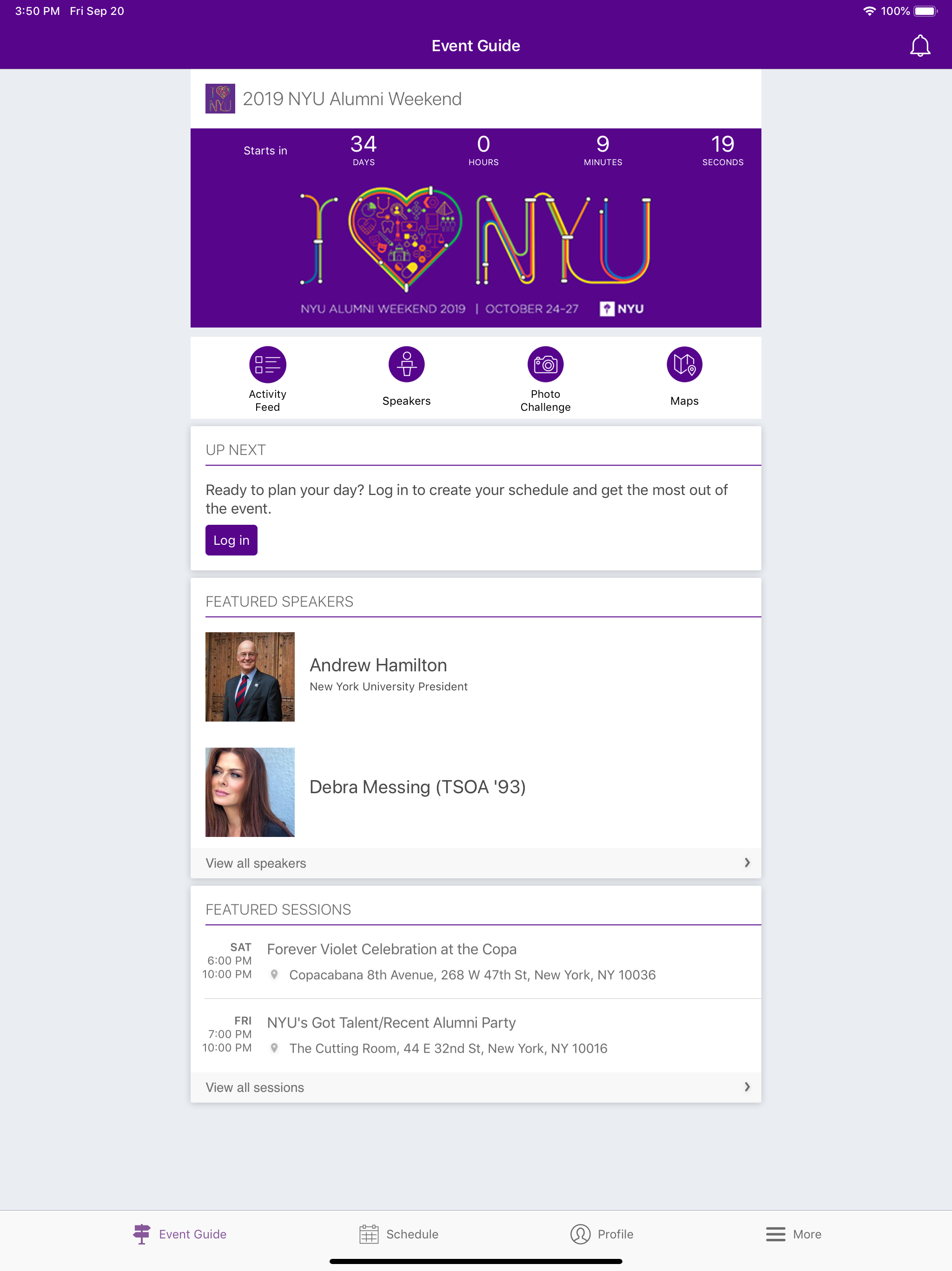 NYU Alumni Weekend screenshot 8