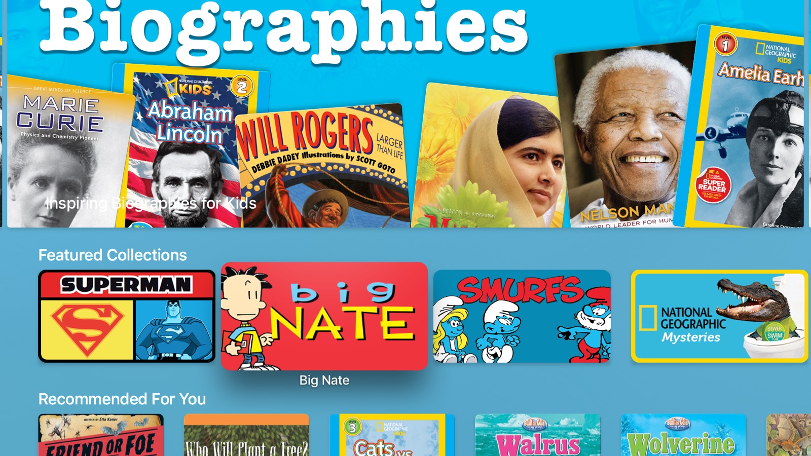 Epic - Kids' Books & Reading apple_tv screenshot 1