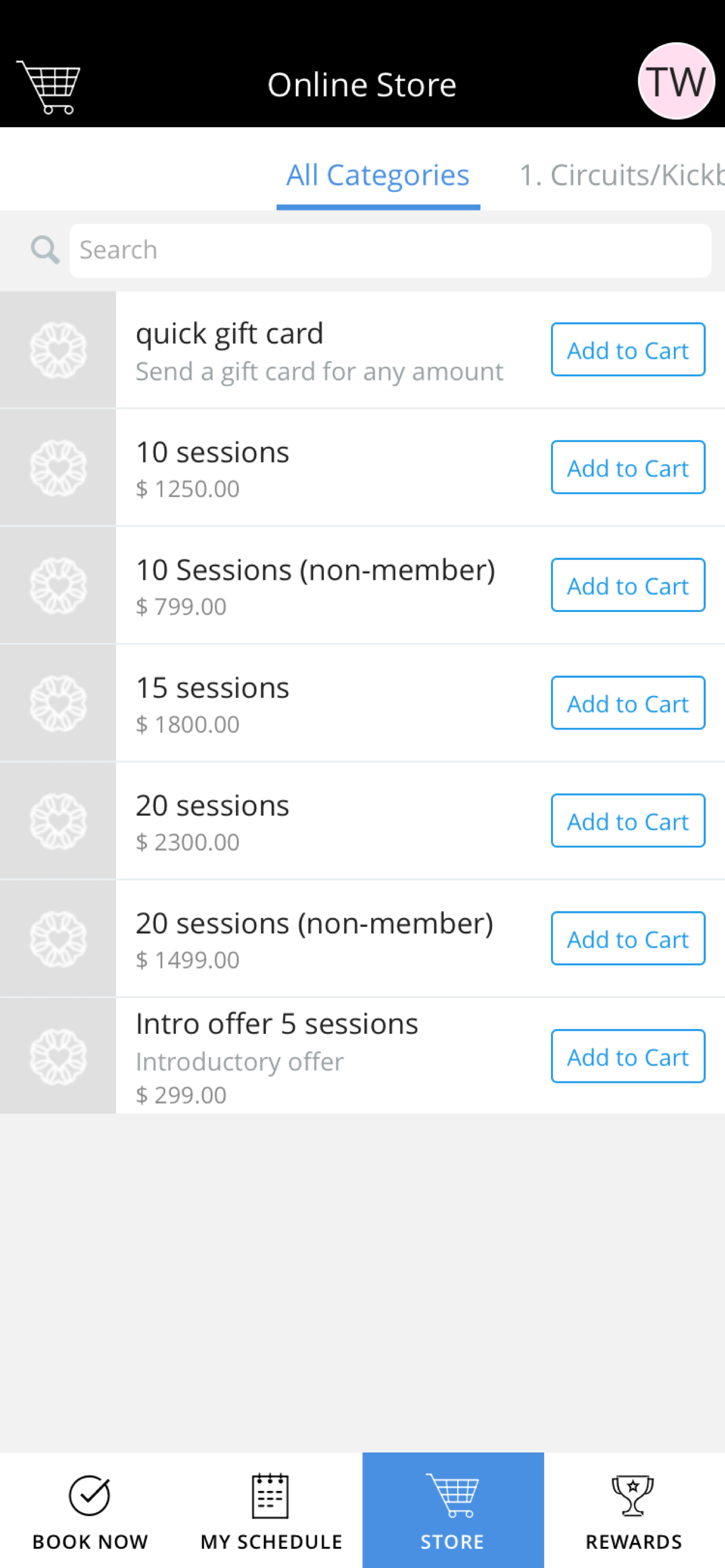 CircaFit Training Centre screenshot 3