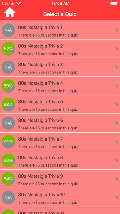 1980s Nostalgia Trivia Screenshot