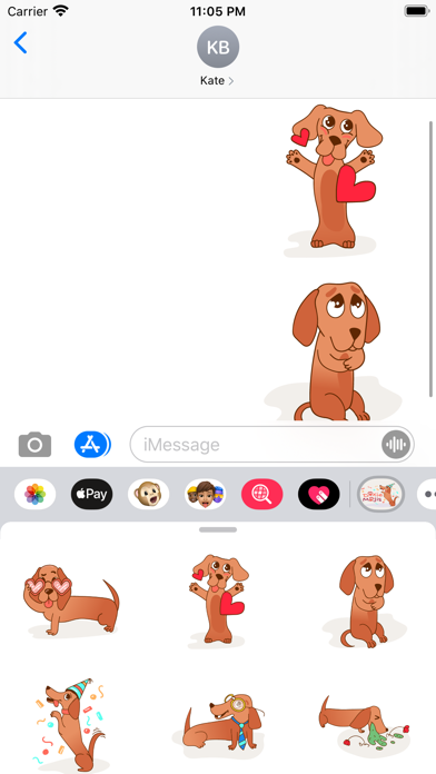 Screenshot #3 pour DoxieMojis: Dachshund Stickers