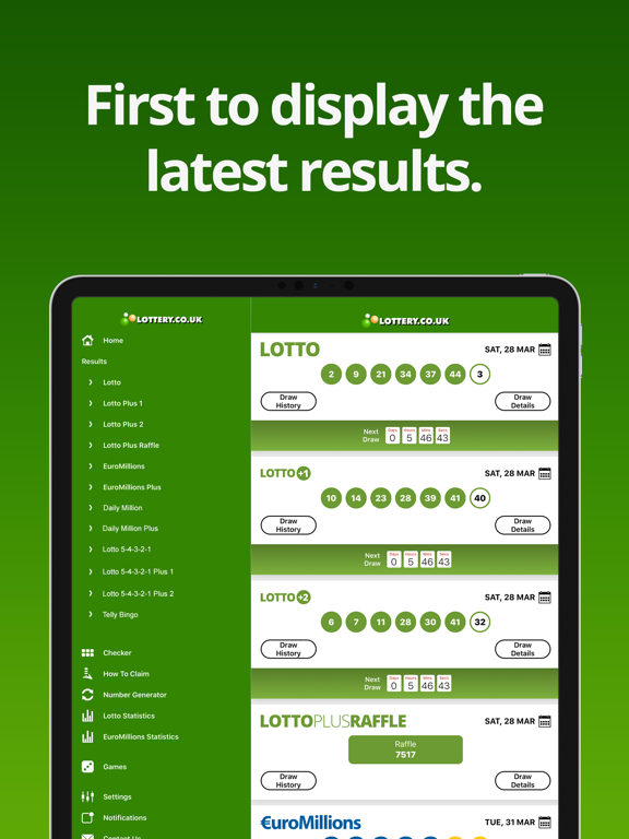 Screenshot #4 pour Irish Lotto Results