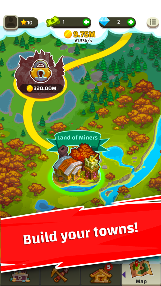 #4. Merge Miners: Idle Tycoon (iOS) Podle: Tatem Games Ltd
