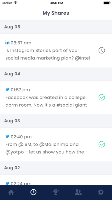 Social Advocacy Screenshot